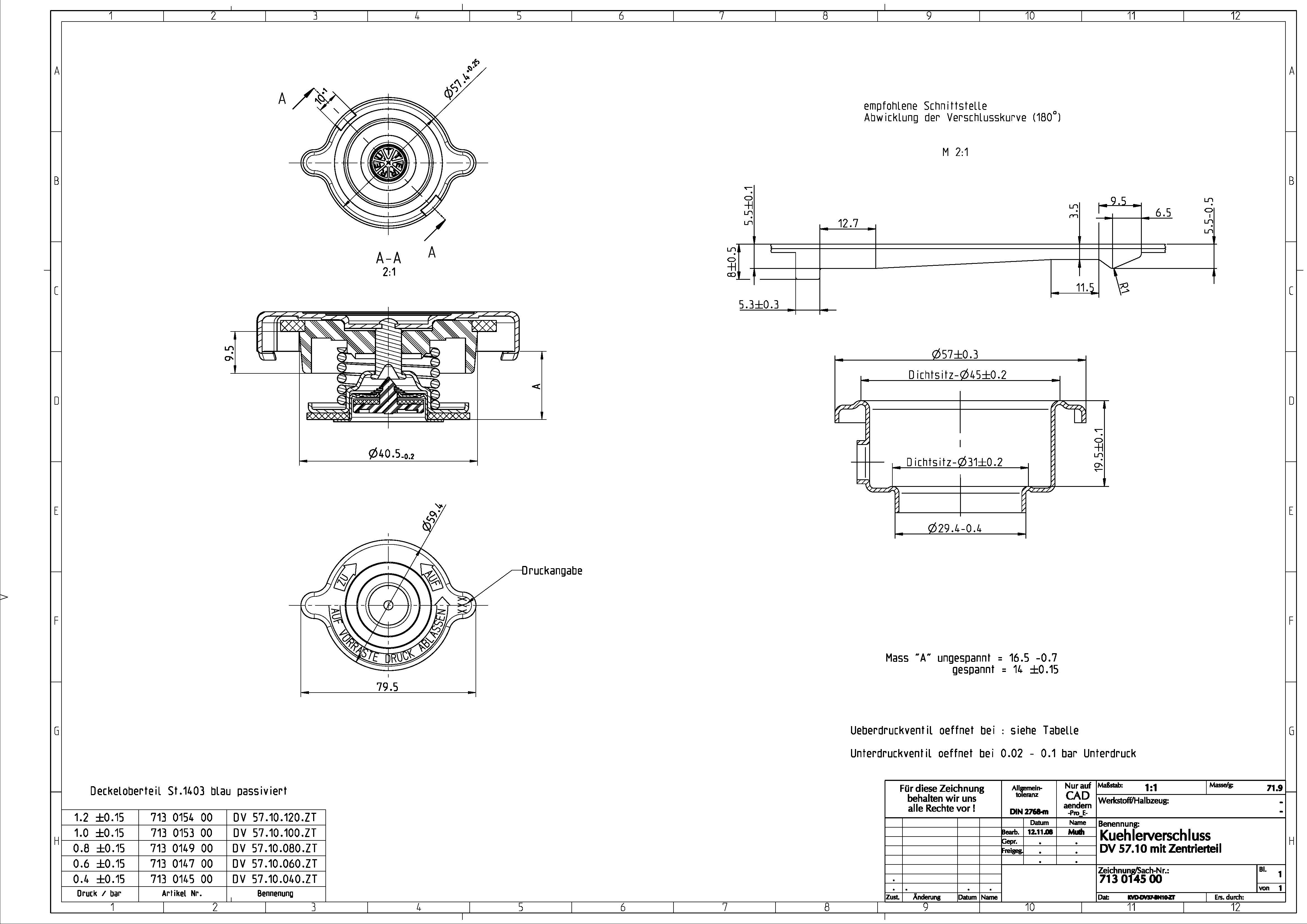 Profi Industrie Kühlerdeckel 57mm – Bild 3
